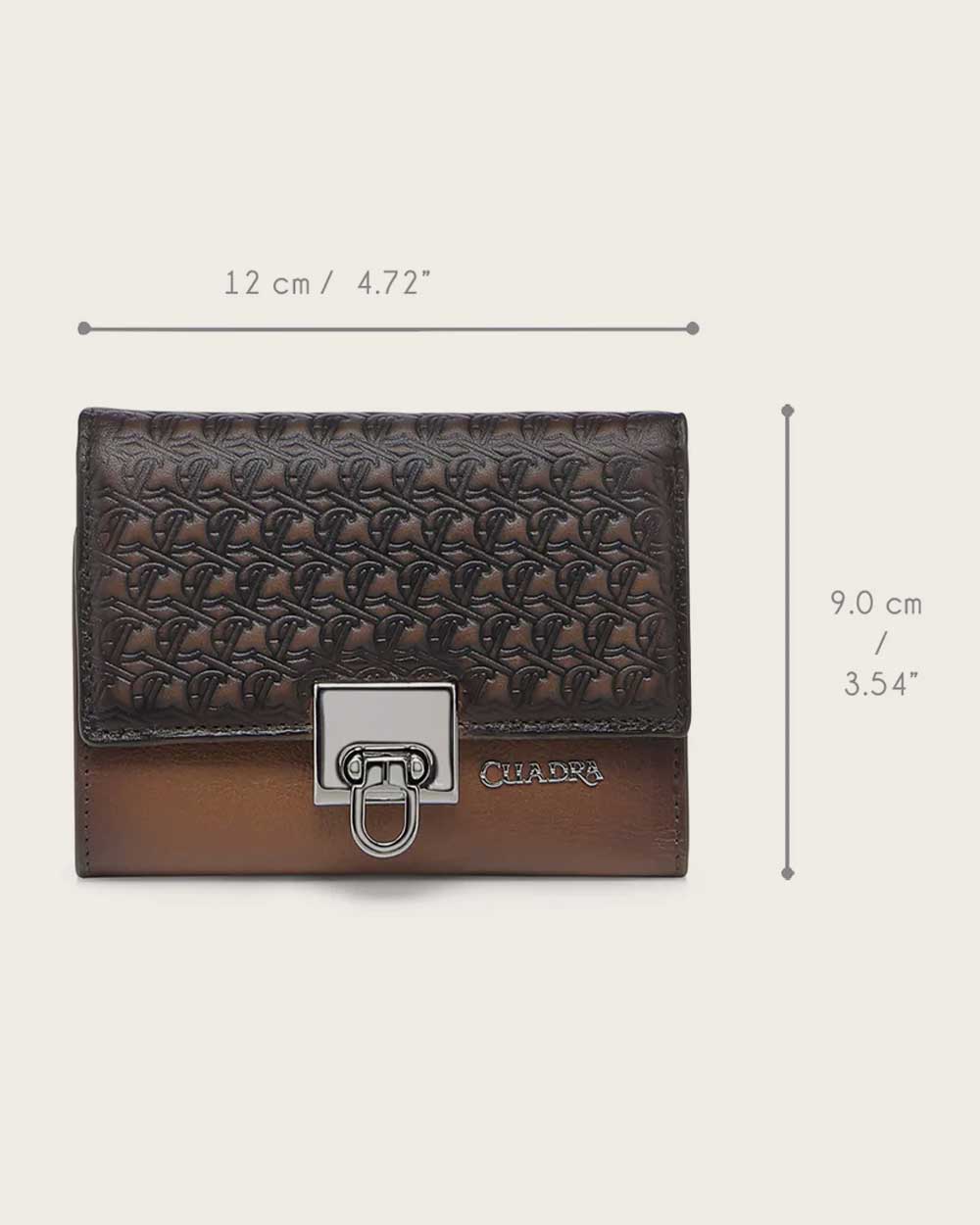 Cuadra Men's Chocolate Laser Wallet DU670