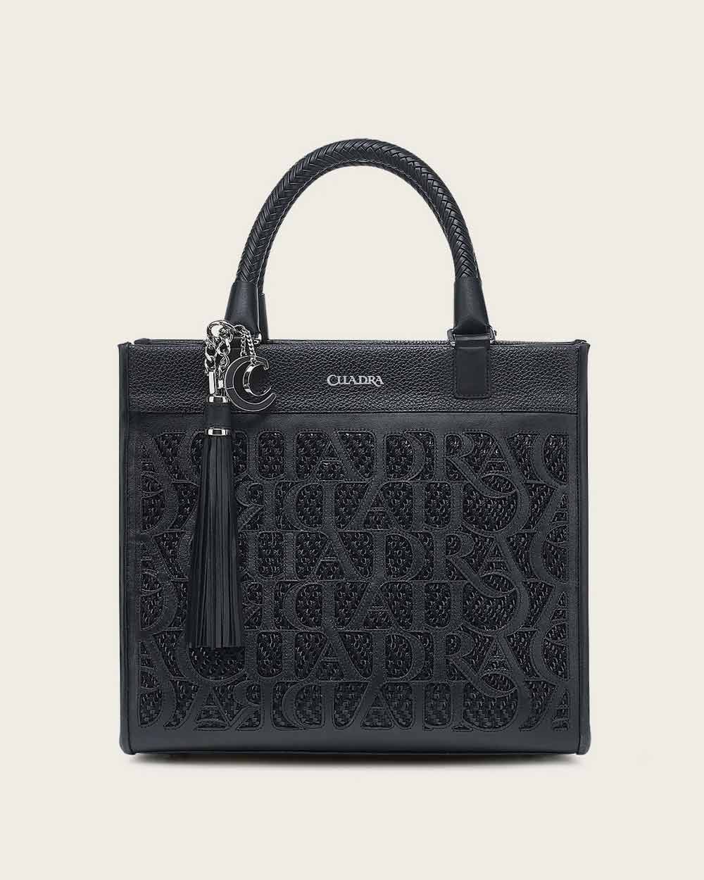 Cuadra Women's Black Laser Handbag DU686