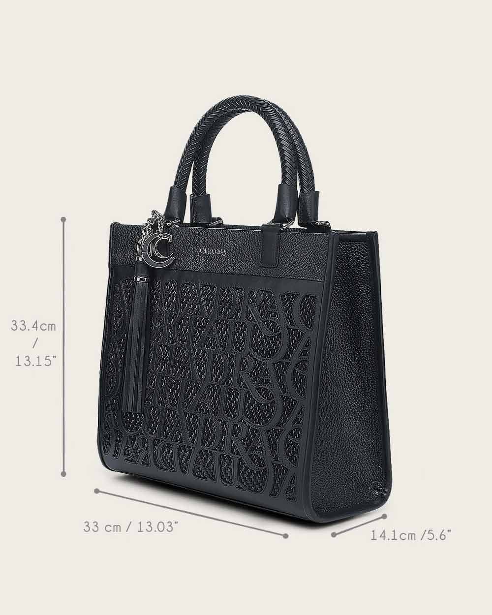 Cuadra Women's Black Laser Handbag DU686