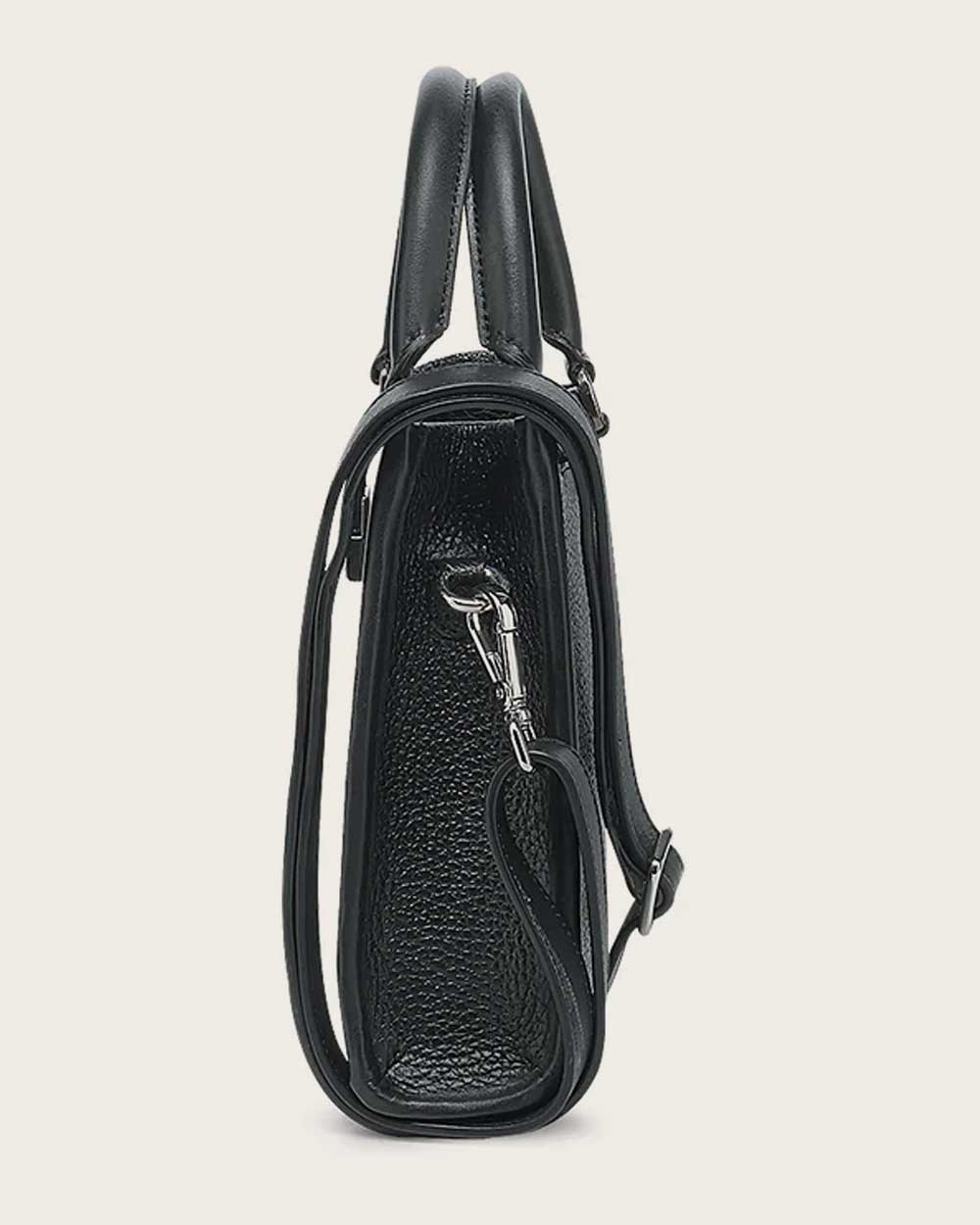 Cuadra Women's Black Stingray Laser & Stud Handbag DU690