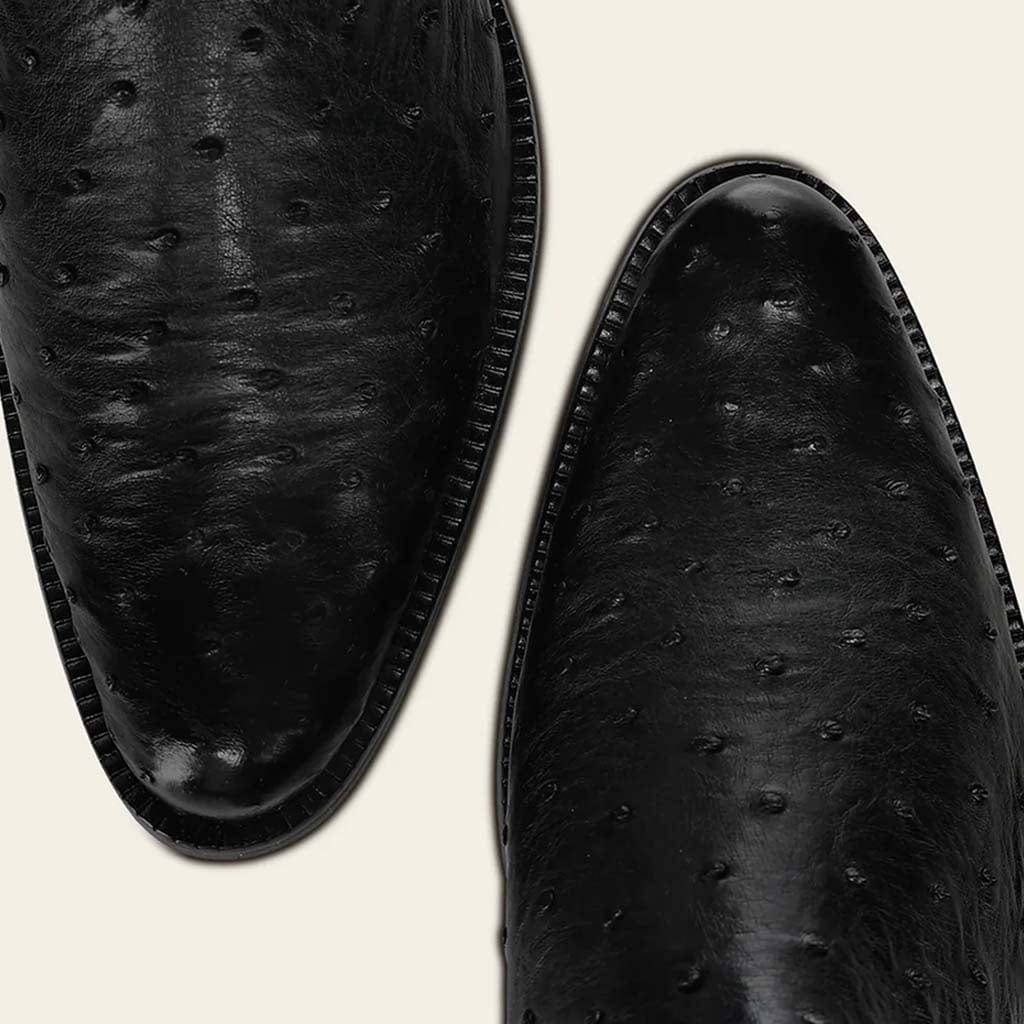 Franco Cuadra Collection Ostrich Short Boot FF212 - Black