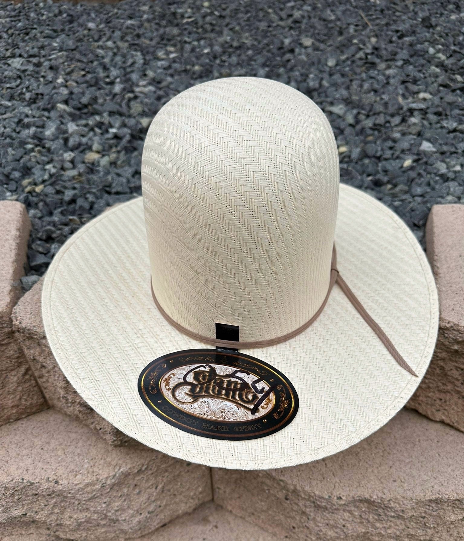 Stone Telar California Open Crown Straw Hat
