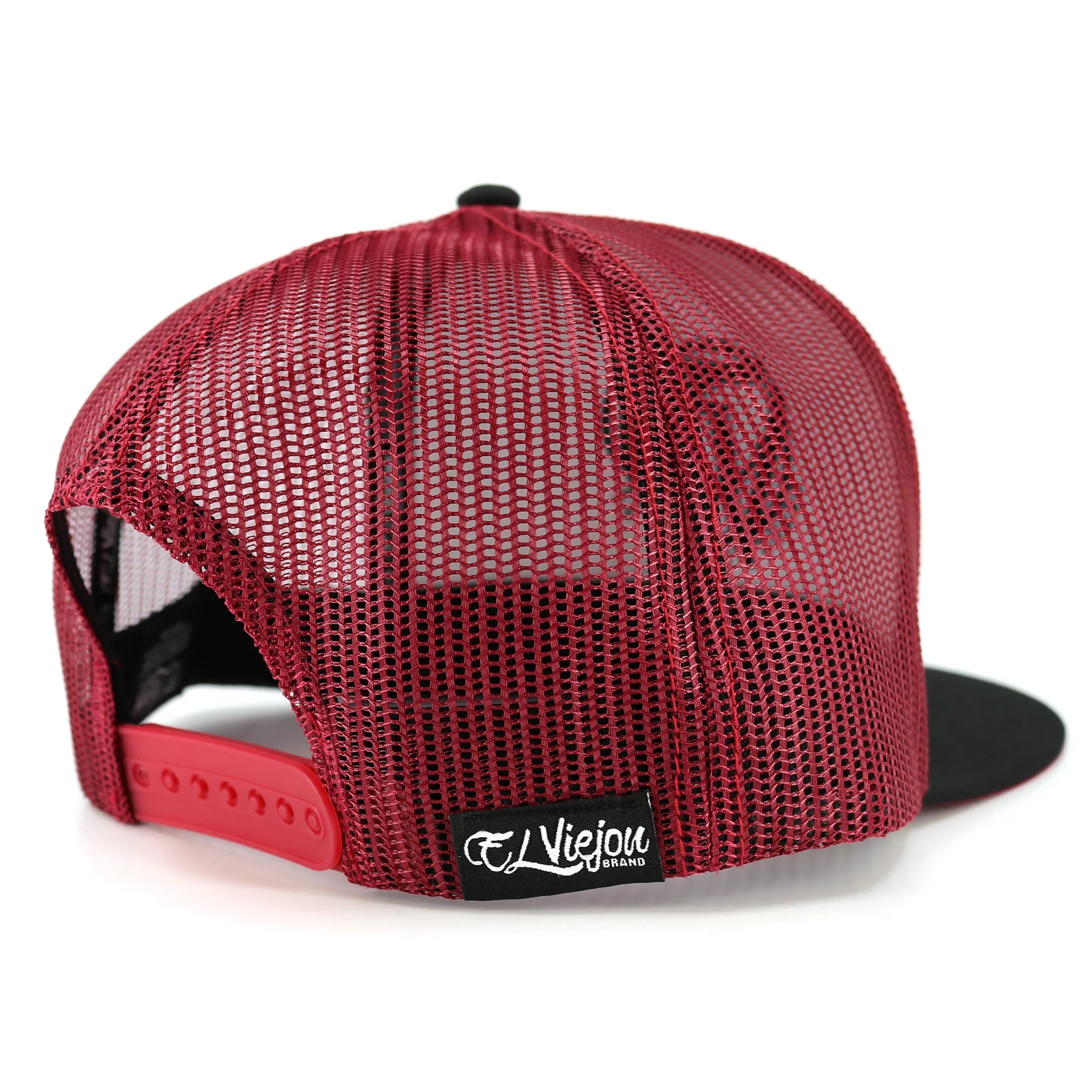 El Viejon Brand Pluma Maroon Flat Visor Hat