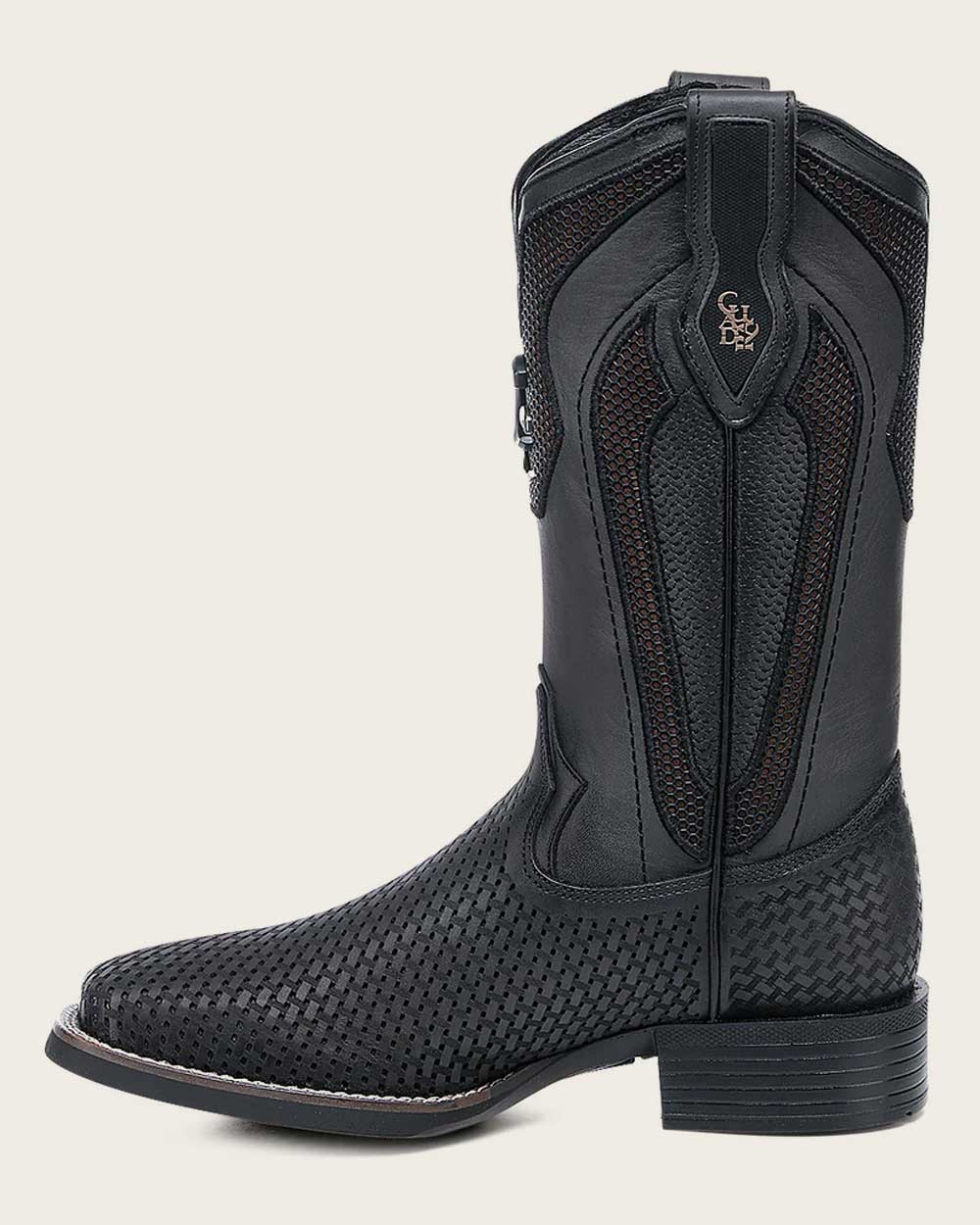 Cuadra Men's Embroidery & Laser Square Toe CU985 - Gris Oxford