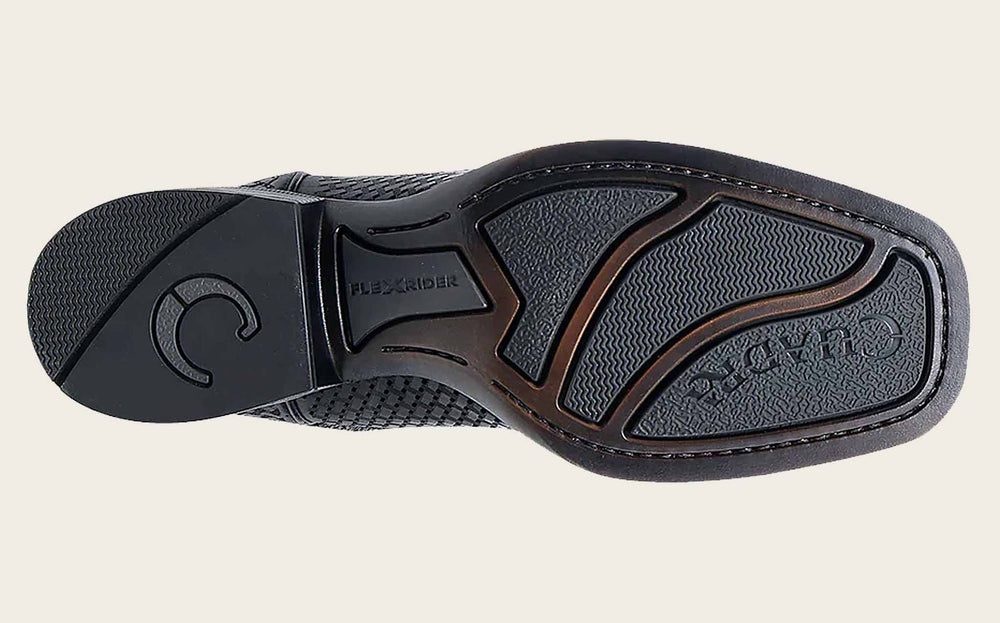 Cuadra Men's Embroidery & Laser Square Toe CU985 - Gris Oxford