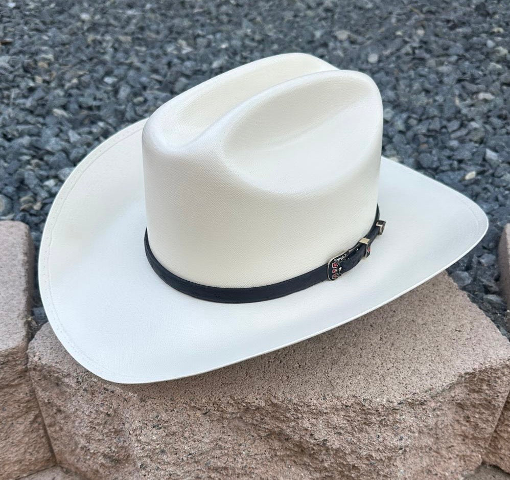 Sombrero Cuernos Chuecos 500x Ranch Toquilla Avestruz Negra