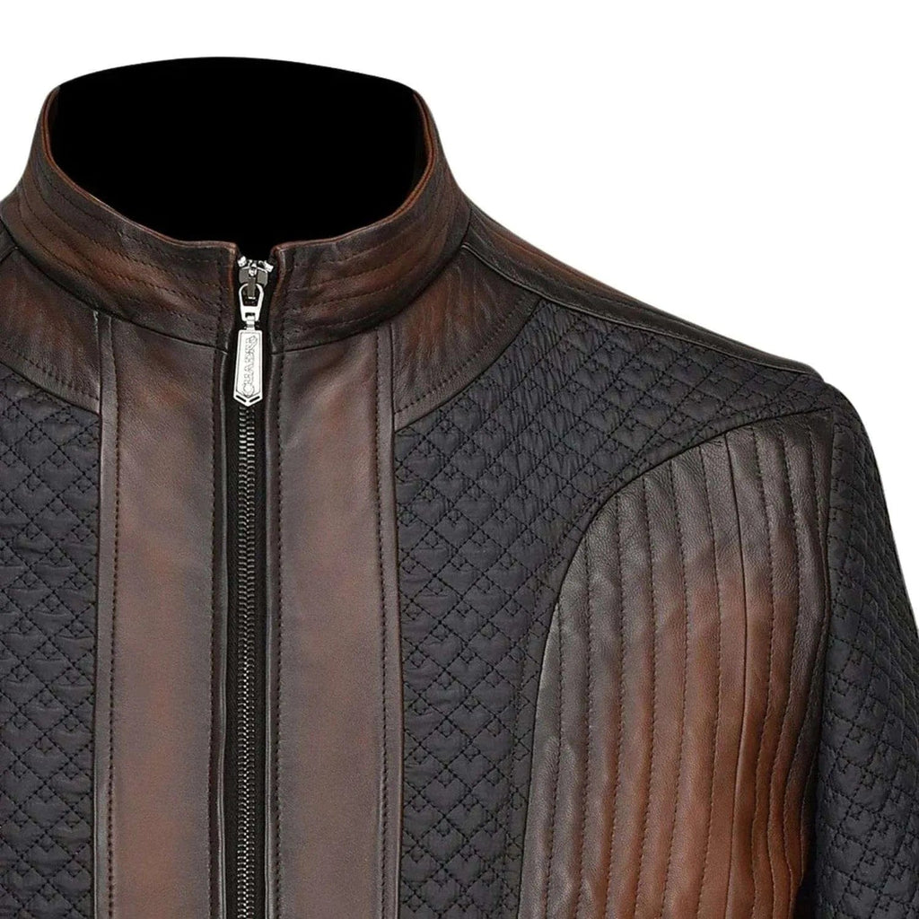 Cuadra Men's Brown Zipper Jacket JC229