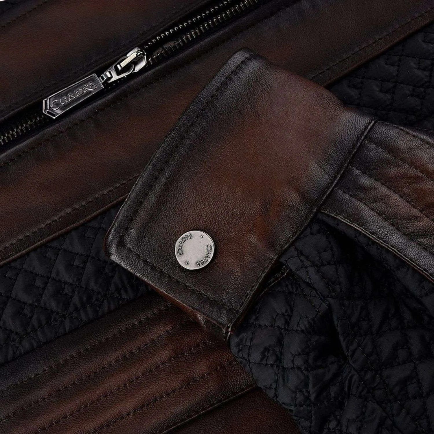 Cuadra Men's Brown Zipper Jacket JC229