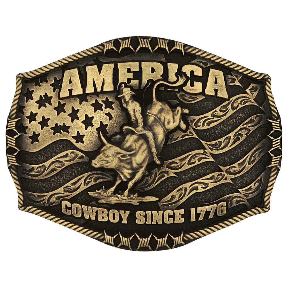 Montana Cowboy Since 1776 Attitude Buckle A1002C