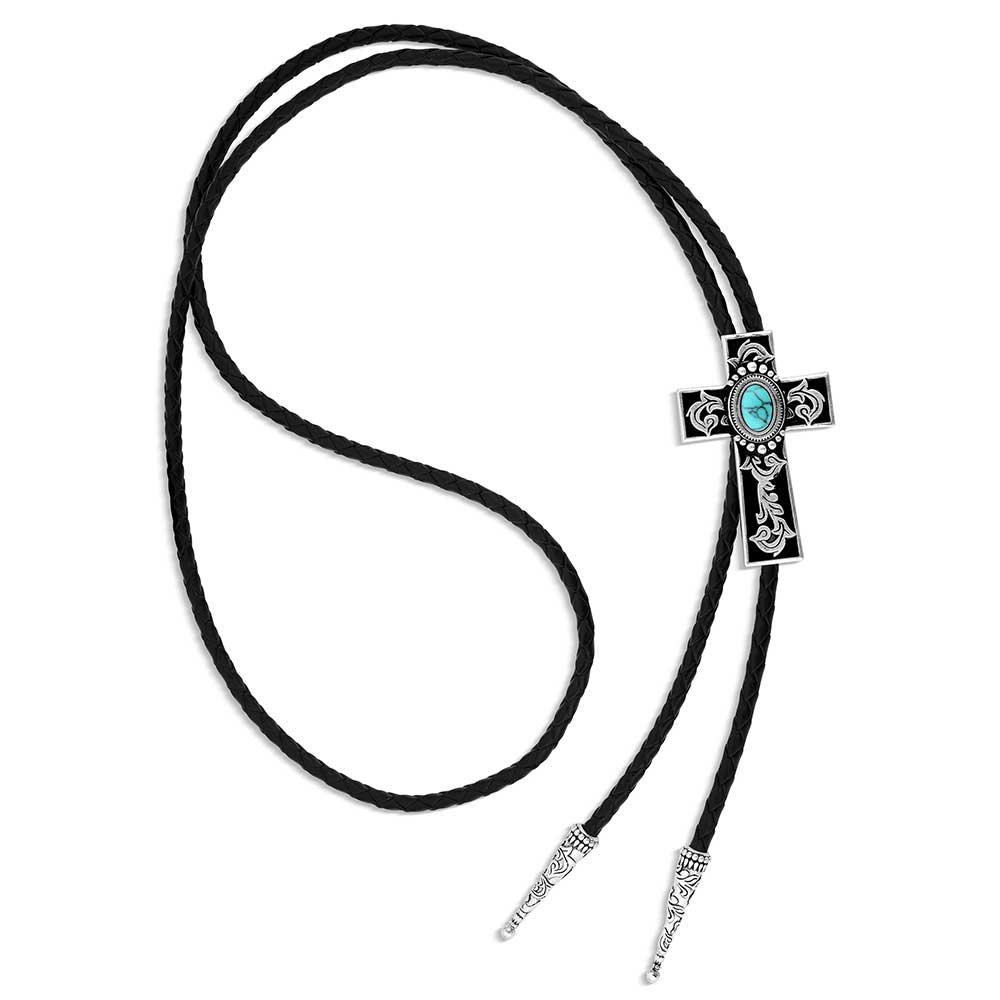 Montana Everlasting Faith Cross Bolo Tie BT6181