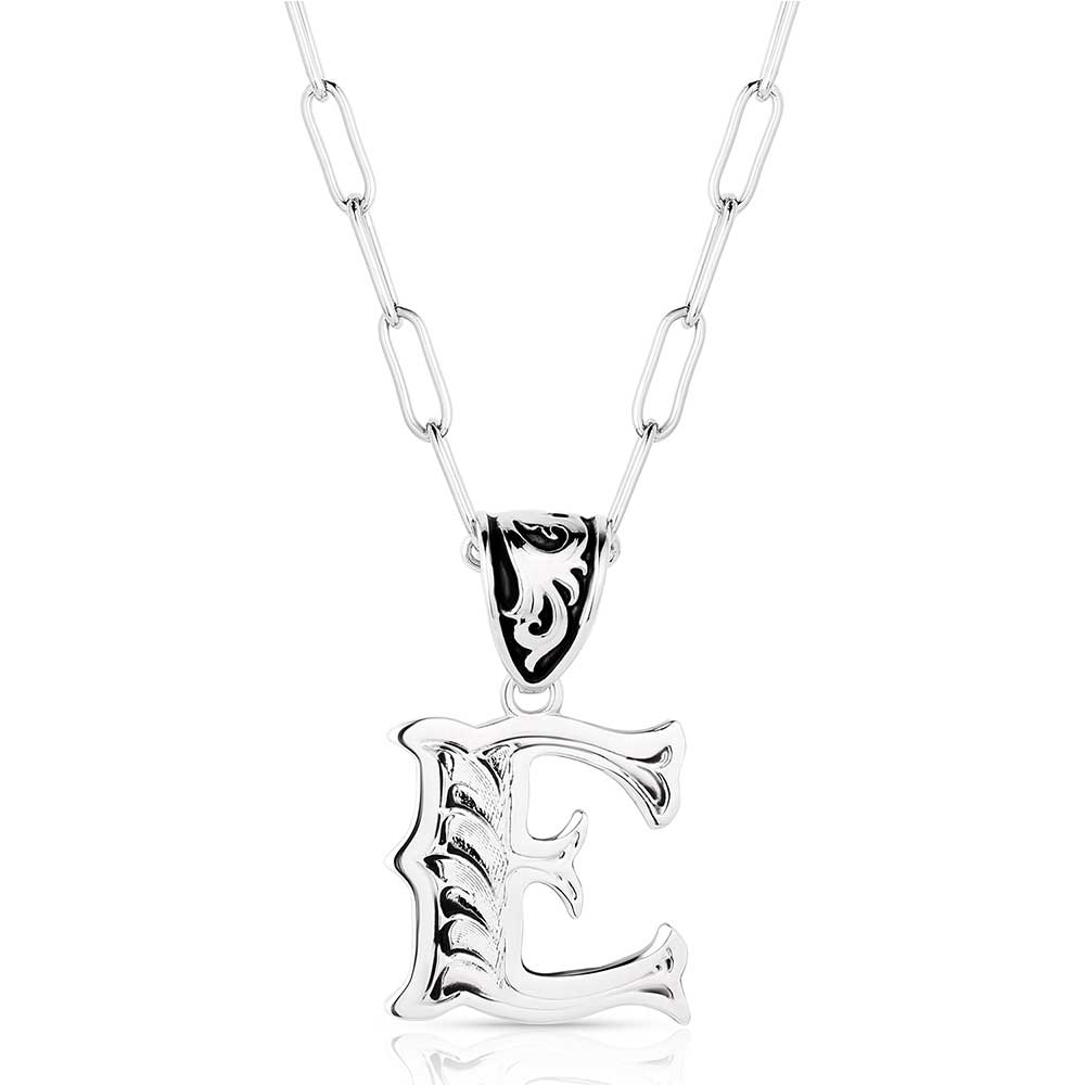 Montana Western Initial "E" Necklace NC6096