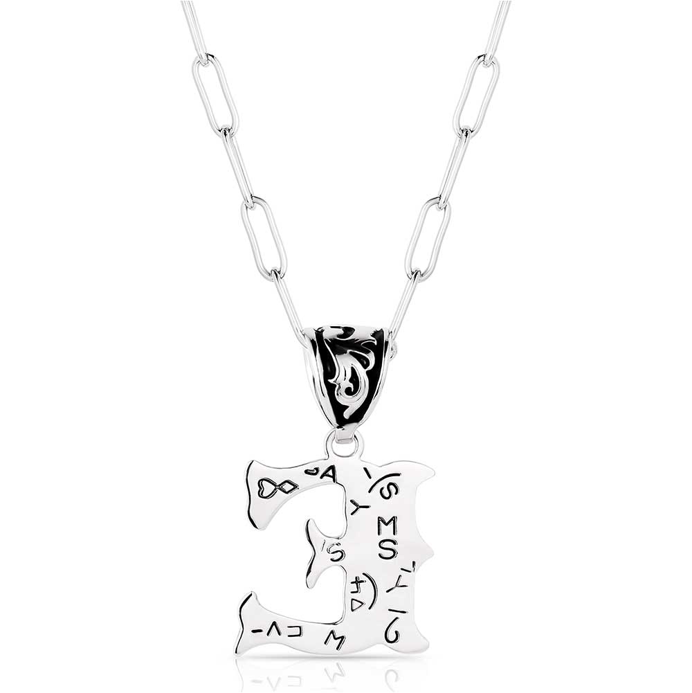 Montana Western Initial "E" Necklace NC6096