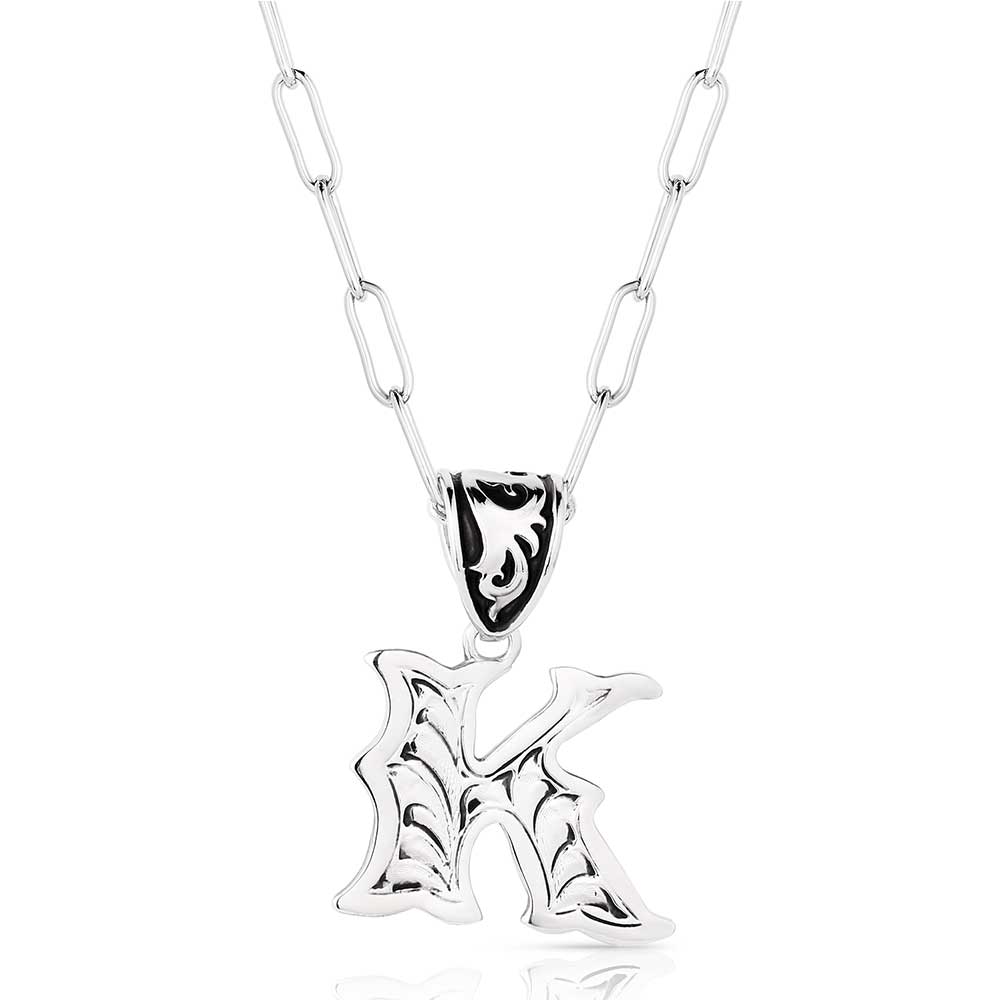Montana Western Initial "K" Necklace NC6096