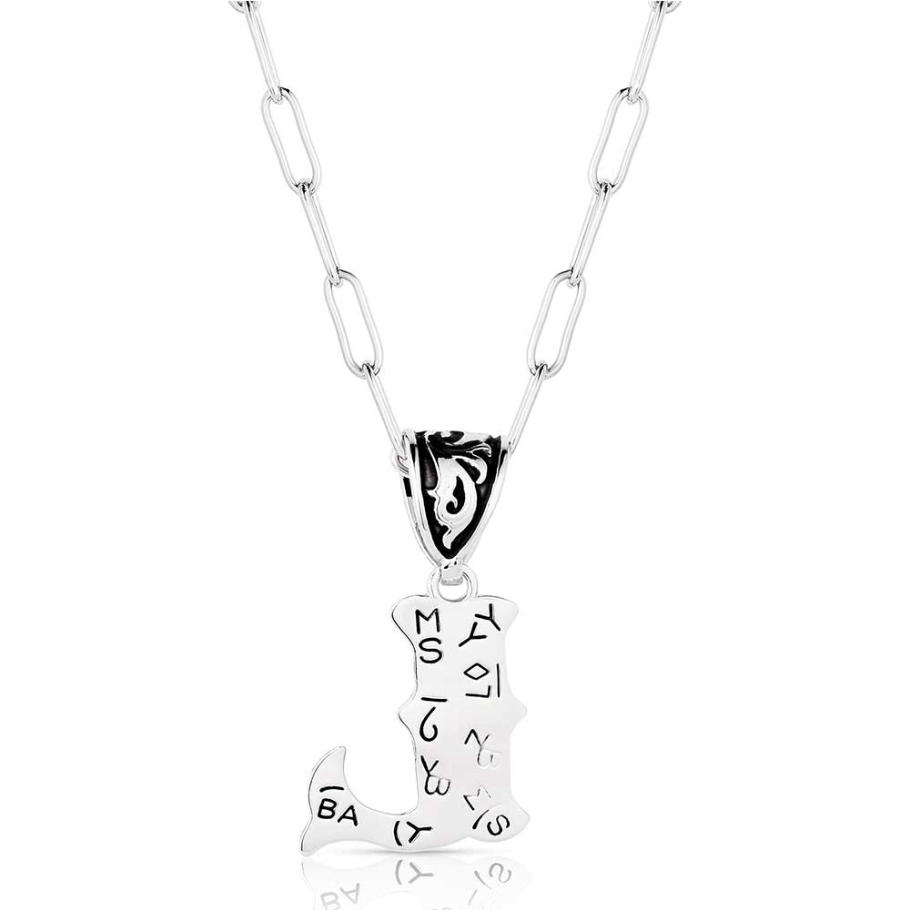 Montana Western Initial "L" Necklace NC6096