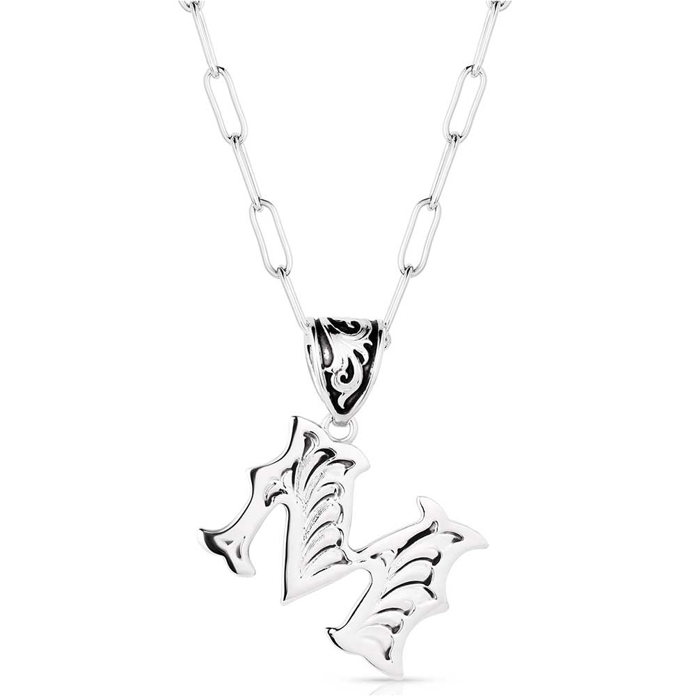 Montana Western Initial "M" Necklace NC6096