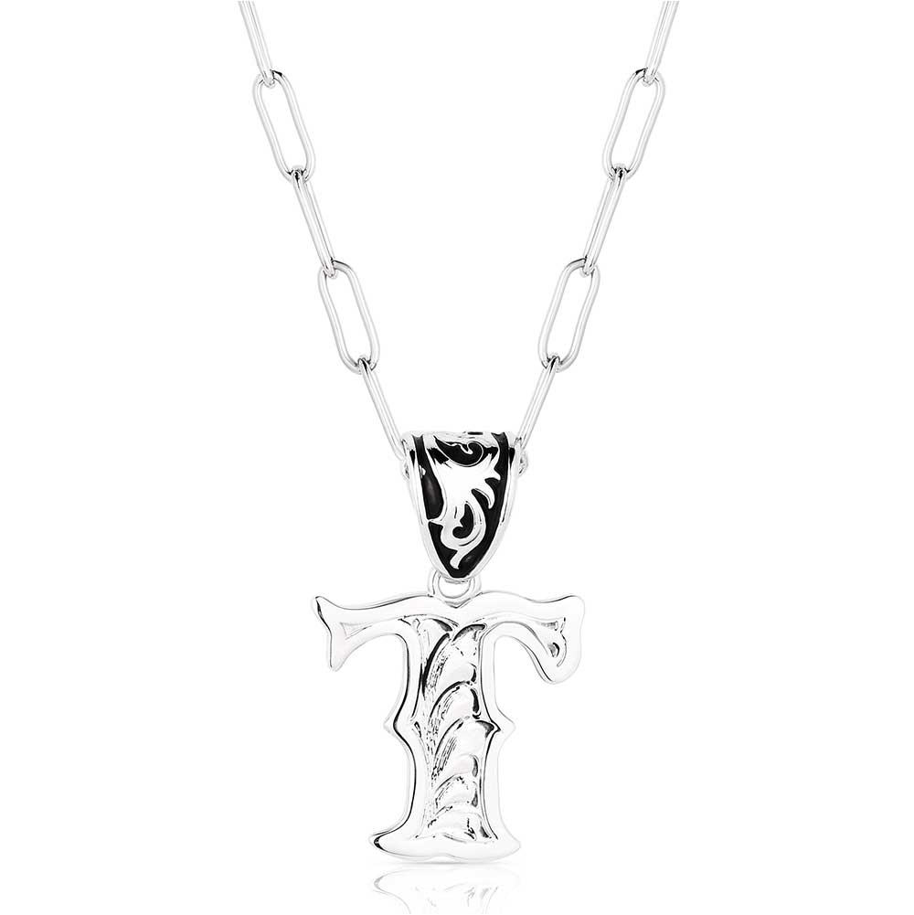 Montana Western Initial "T" Necklace NC6096
