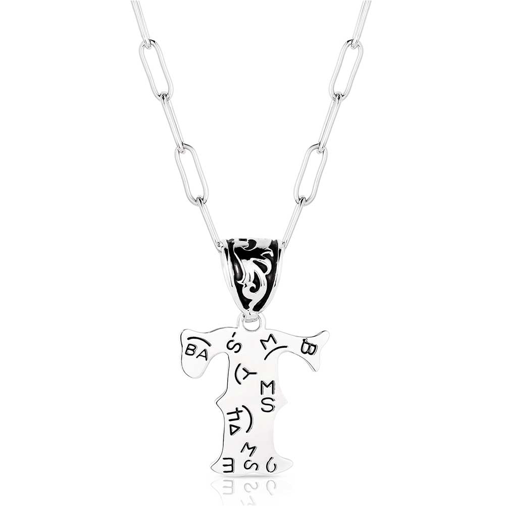 Montana Western Initial "T" Necklace NC6096