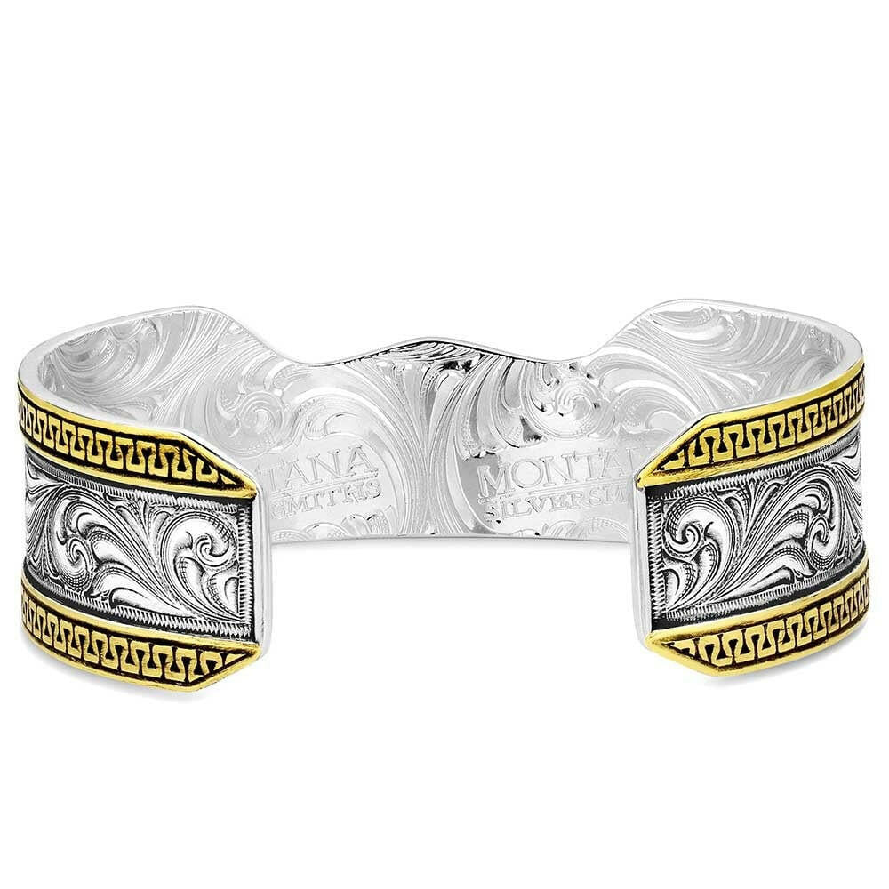 Montana Carved Longhorn Cuff Bracelet BC5894RTG