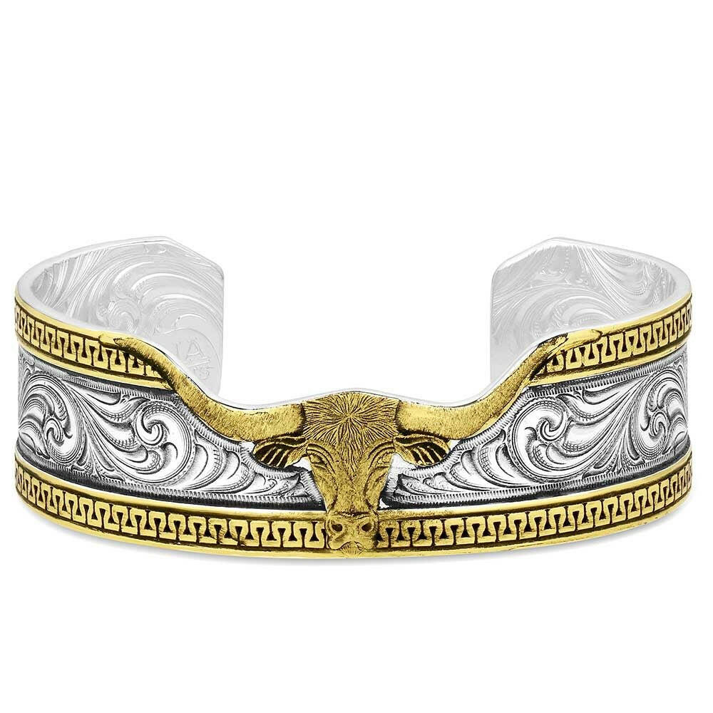 Montana Carved Longhorn Cuff Bracelet BC5894RTG