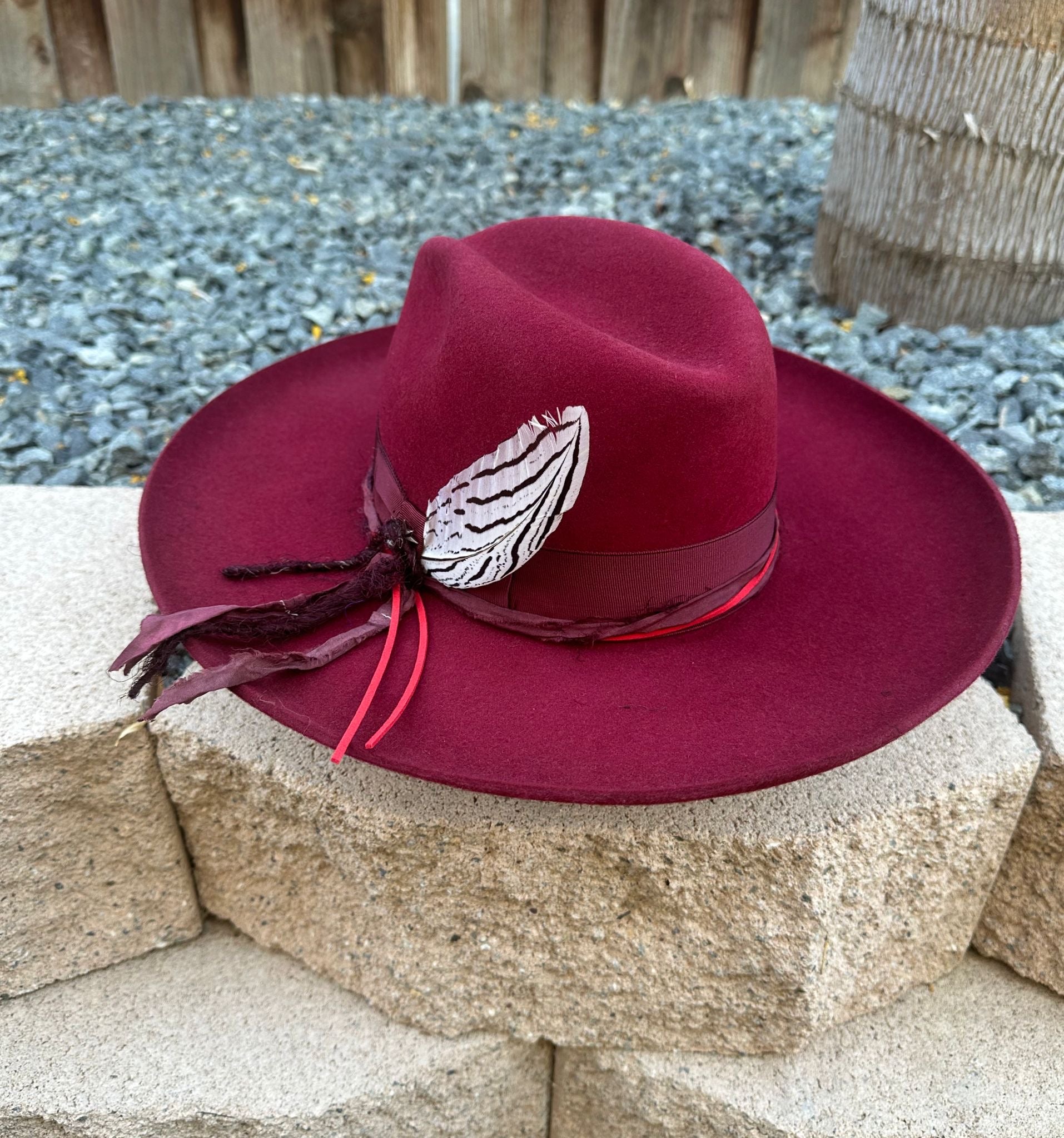 Stetson "Oceanus" Wool Hat - Burgundy