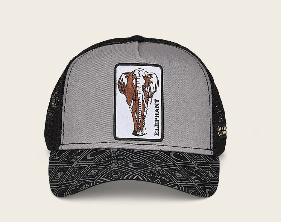Cuadra Men's Elephant Cap CC104 - Black