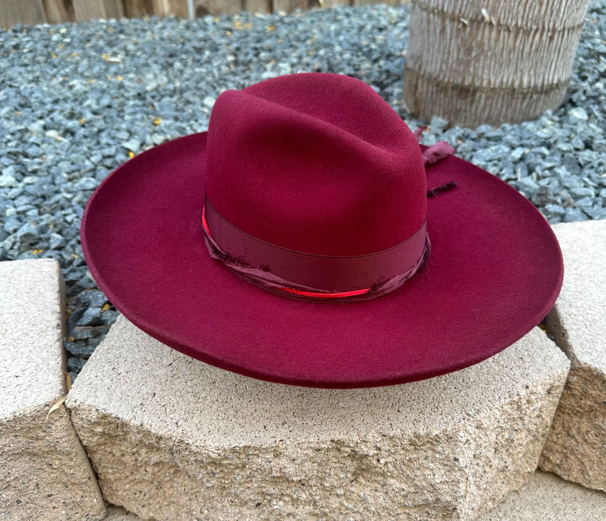 Stetson "Oceanus" Wool Hat - Burgundy