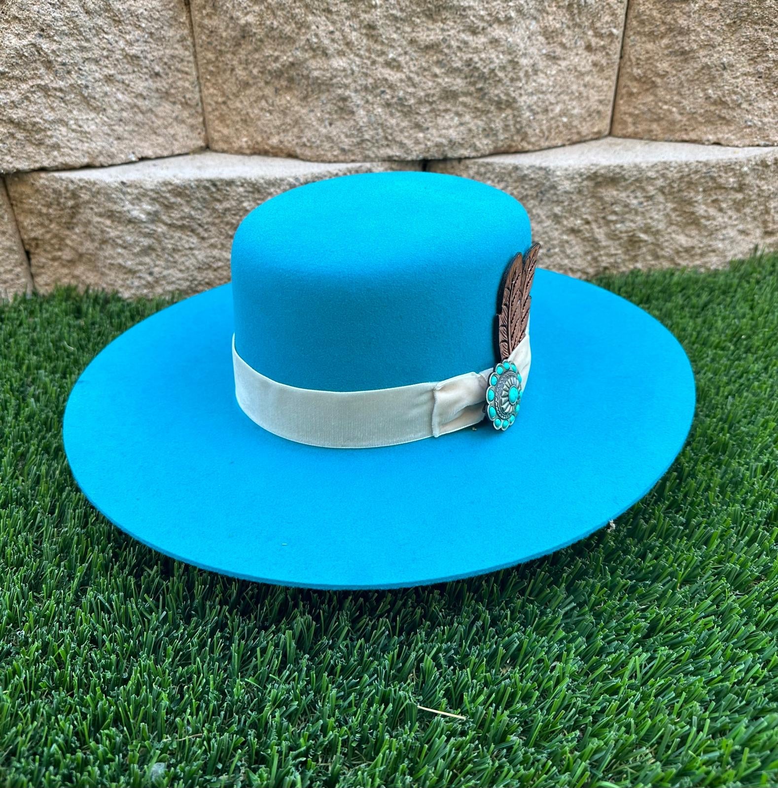 Charlie Horse "Bohemian" Women's Felt Hat - Turquoise