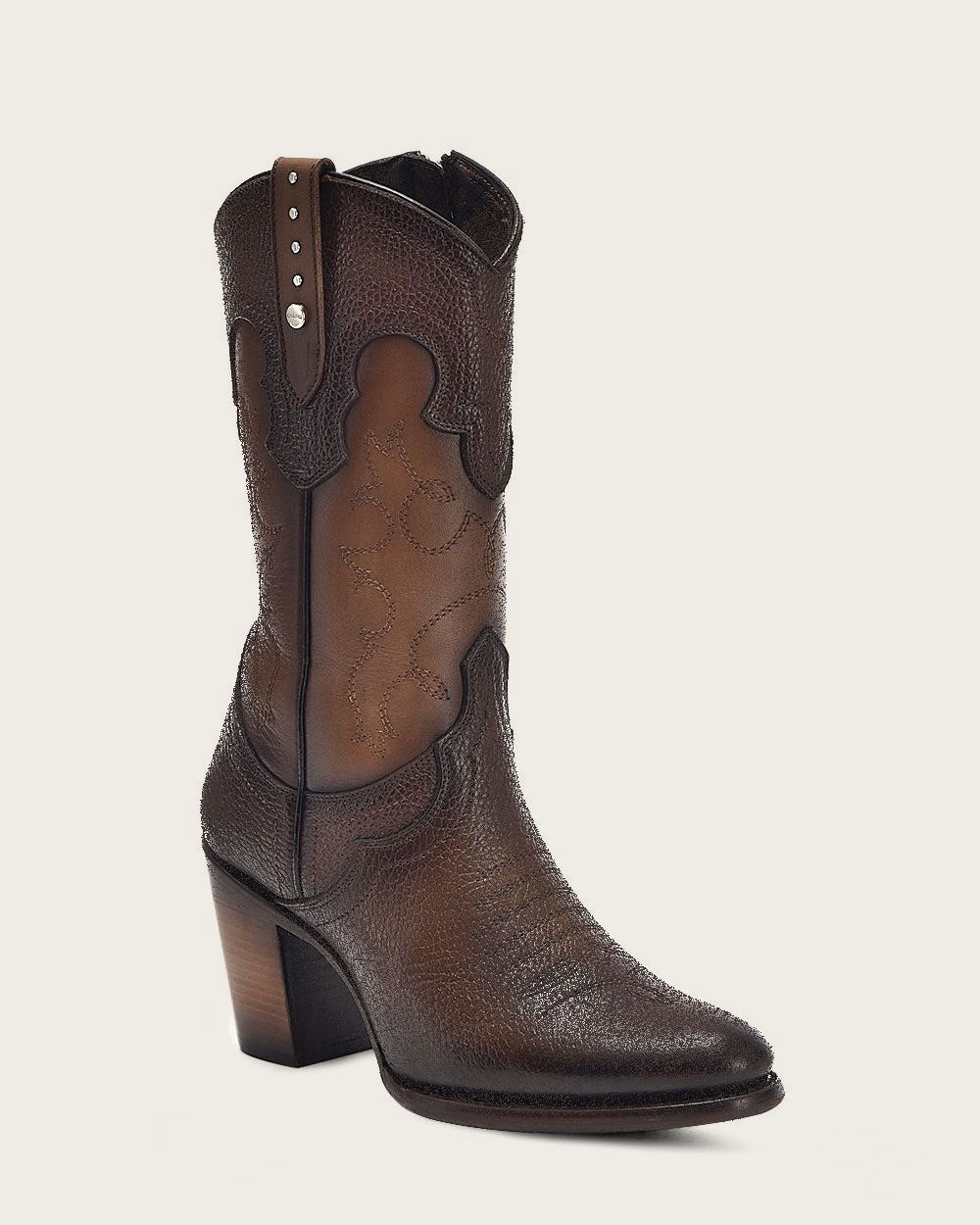 Cuadra Women's Embroidery & Studs Snip Toe CU769 - Santana Miel