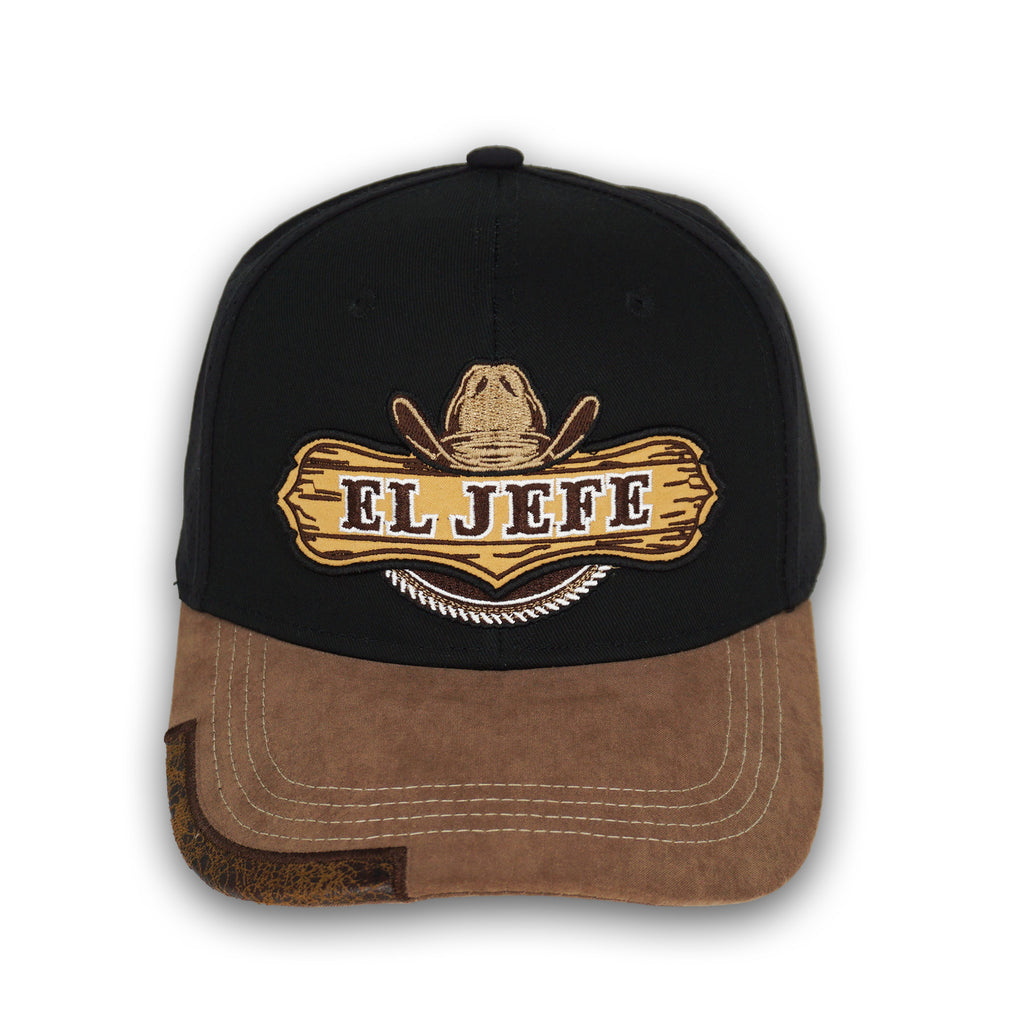 El Jefe Black/Brown Snapback Hat GC18