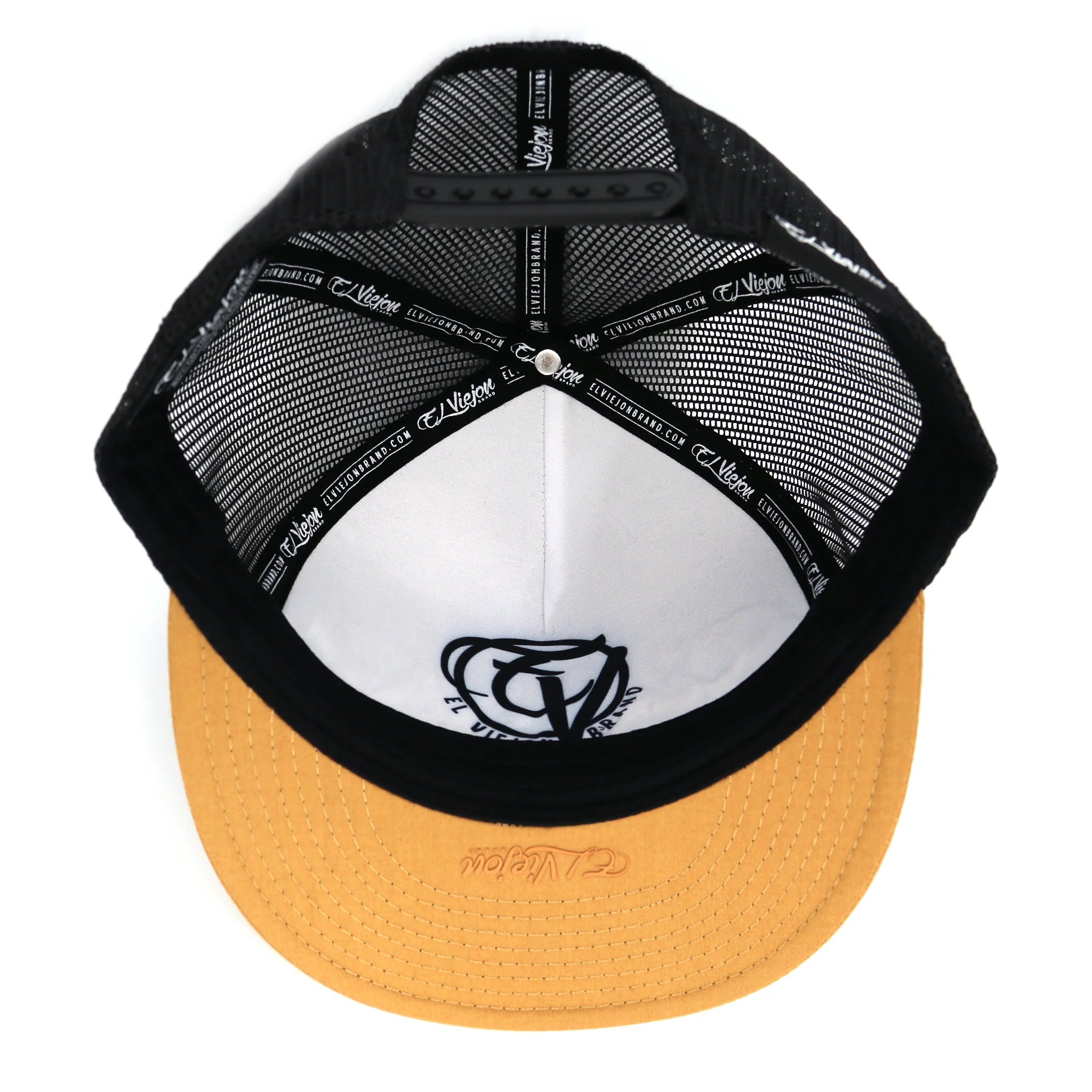 El Viejon Brand La Original Black Flat Visor Hat