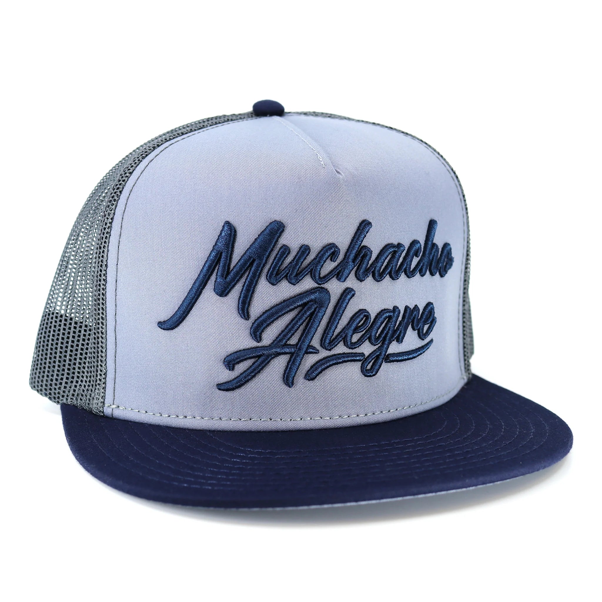 El Viejon Brand Muchacho Alegre Navy Flat Visor Hat