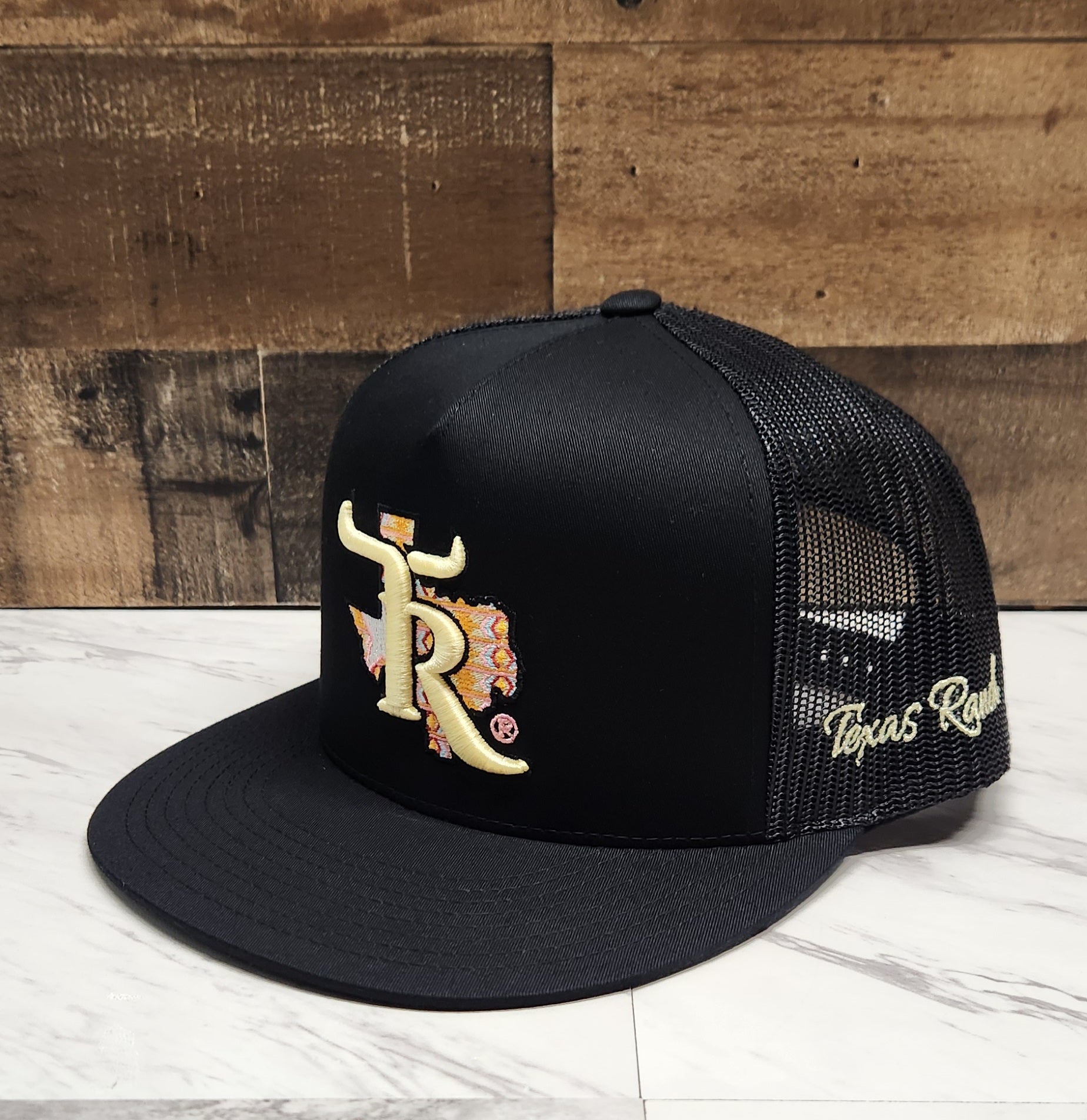Western Texas Texas Ranch Yellow Aztec Hat