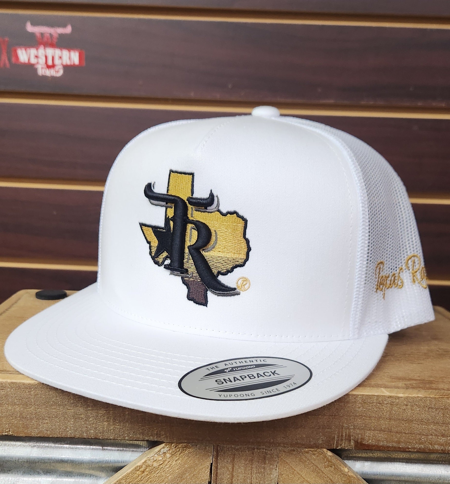 Western Texas Midnight Gold White Hat