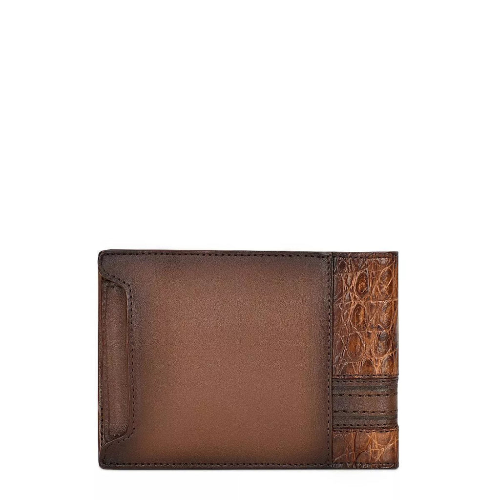 Cuadra Men's Honey Caiman Wallet DU495