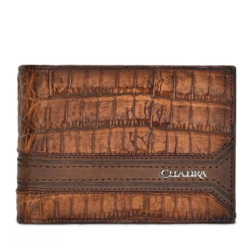 Cuadra Men's Honey Caiman Wallet DU495