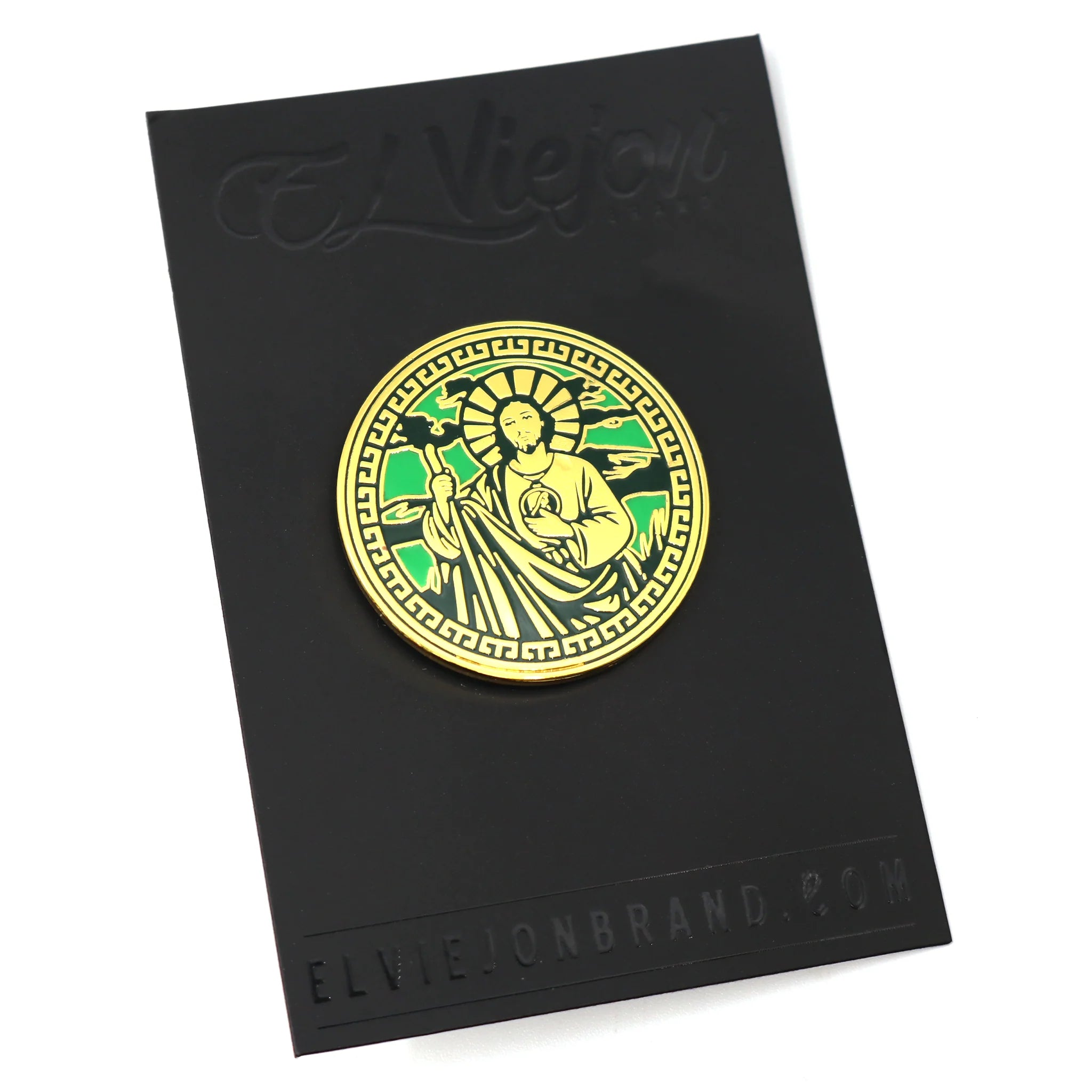 El Viejon Brand San Judas Pin