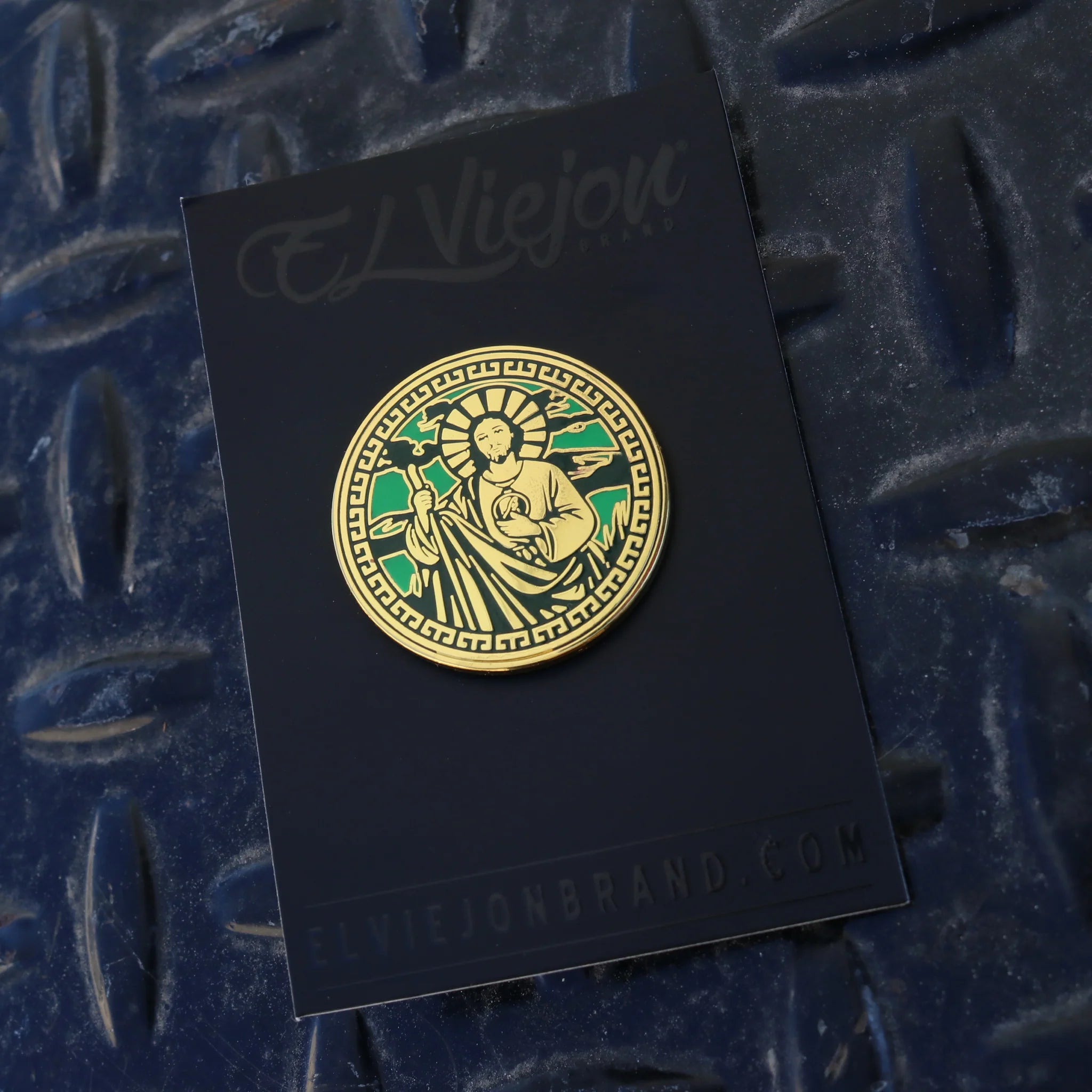 El Viejon Brand San Judas Pin