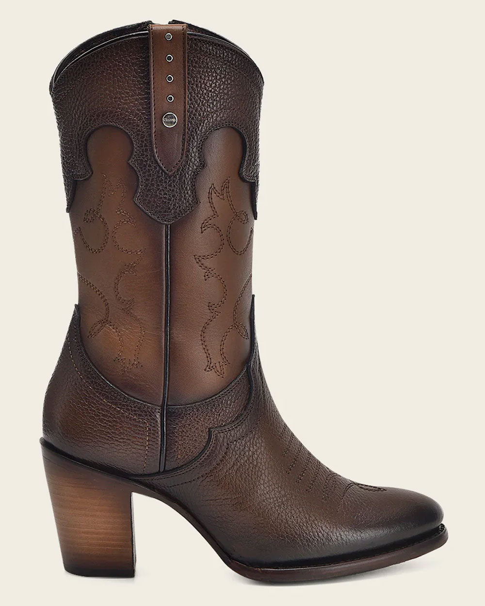 Cuadra Women's Embroidery & Studs Snip Toe CU769 - Santana Miel