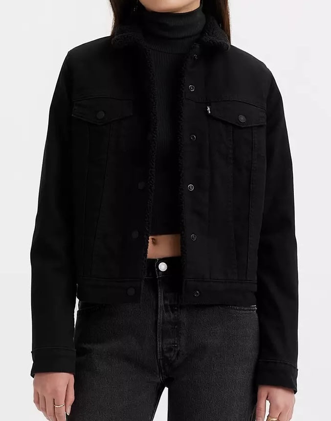 Levi's Women's Original Sherpa Trucker Jacket 0020 - Black