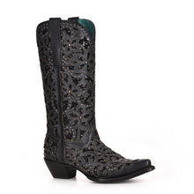 Load image into Gallery viewer, Women’s Corral Boots Snip Toe A3752 Black Inlay &amp; Embroidery
