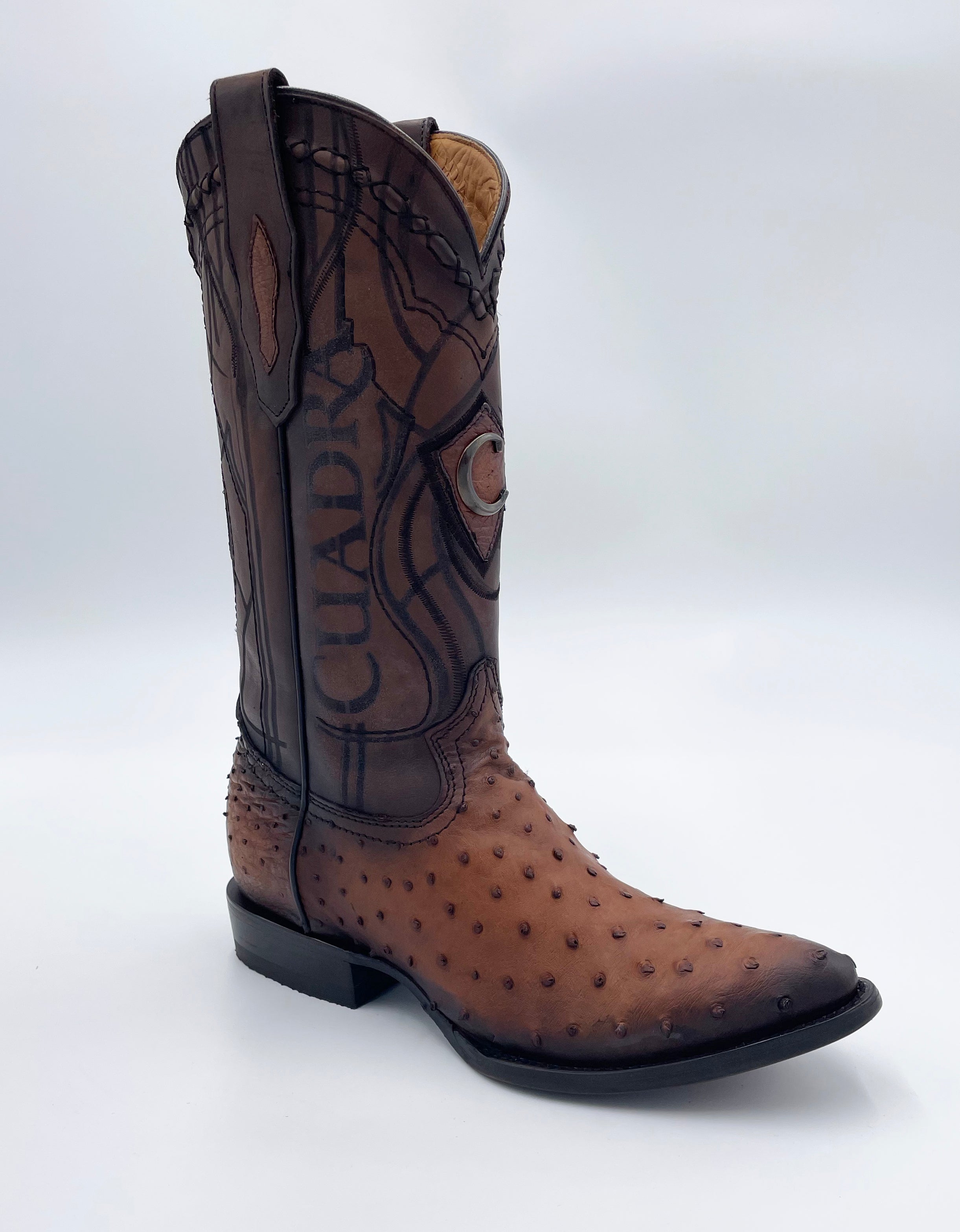 Bota Cuadra Semi Oval Ostrich 2C1OA1 - Flame Miel