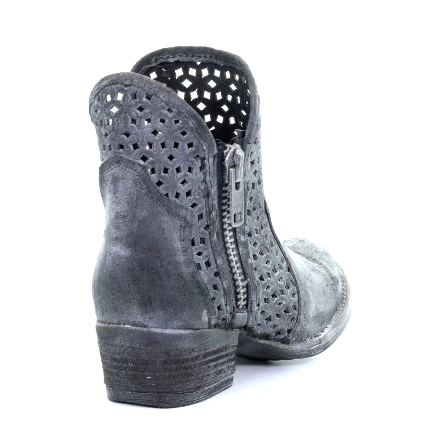 Circle G Women's Cutout Short Boot Q5059 - Grey