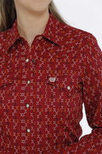 Load image into Gallery viewer, Cinch Women&#39;s Long Sleeve Shirt MSW9201036 - Red
