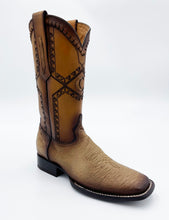 Load image into Gallery viewer, Bota Cuadra Wide Square Toe Boots Smooth Ostrich 3Z01AB - Flame Orix
