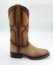 Load image into Gallery viewer, Bota Cuadra Wide Square Toe Boots Smooth Ostrich 3Z01AB - Flame Orix

