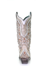 Load image into Gallery viewer, Corral Women&#39;s Boot Snip Toe A3837 White Inlay &amp; Embroidery
