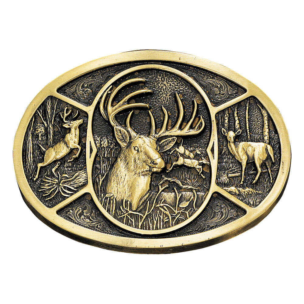 Montana Attitude Belt Buckle "Deer" 60796C
