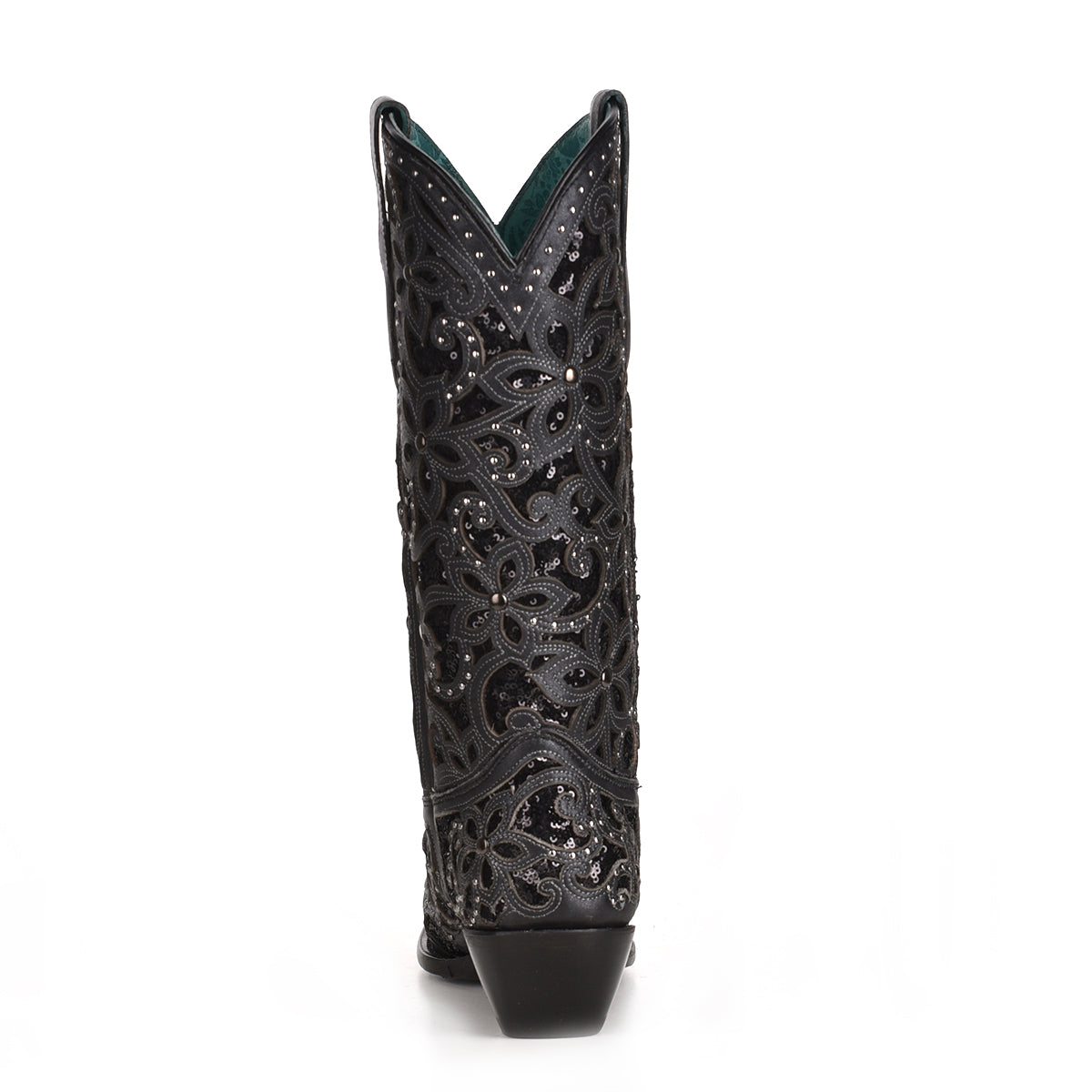 Corral Women's Boot Snip Toe A3752 Black Inlay & Embroidery