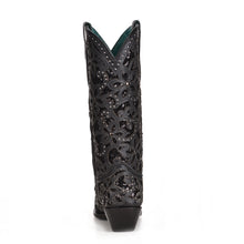 Load image into Gallery viewer, Women’s Corral Boots Snip Toe A3752 Black Inlay &amp; Embroidery
