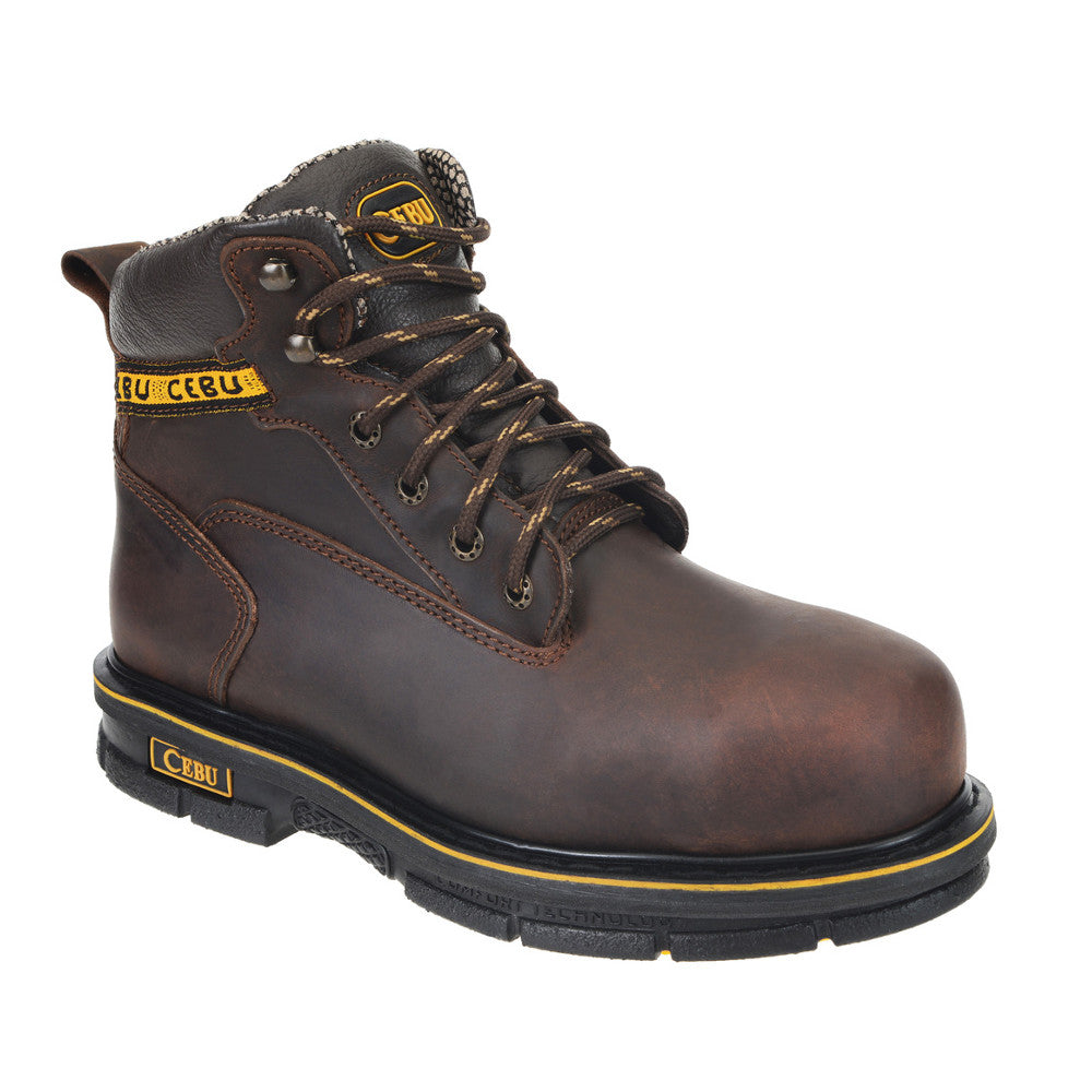 Cebu Men's Work Boot A/Borce Max w/Steel Toe - Brown